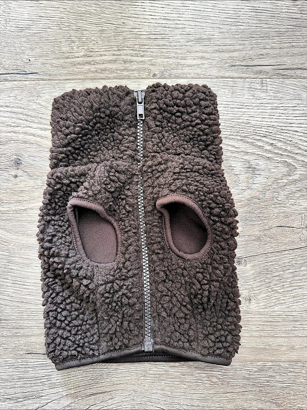 H&M Brown Sherpa Fleece Vest for small dog
